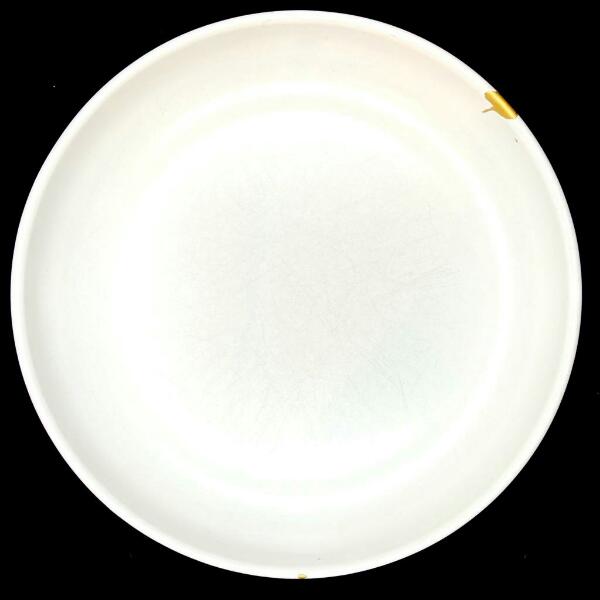 Assiette en faïence - Or pur - Réparation céramique Kintsugi Lyon